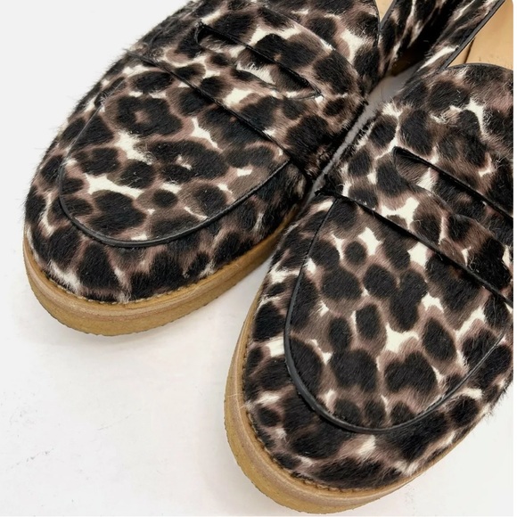 Longchamp Le Pliage Genuine Calf Hair Penny Slip-On Loafer Size US 6 - Picture 4 of 7